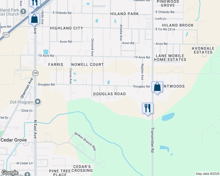 map of restaurants, bars, coffee shops, grocery stores, and more near 2314 Kings Avenue in Panama City