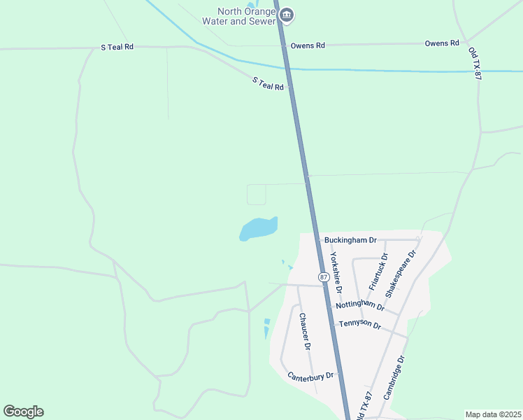 map of restaurants, bars, coffee shops, grocery stores, and more near 2253 South Duhon Street in Orange