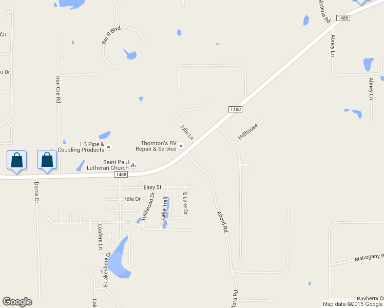 map of restaurants, bars, coffee shops, grocery stores, and more near 19143 Alford Road in Magnolia