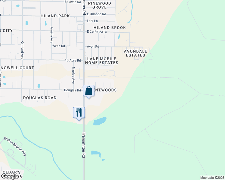 map of restaurants, bars, coffee shops, grocery stores, and more near 3538 Brentwood Pl in Panama City