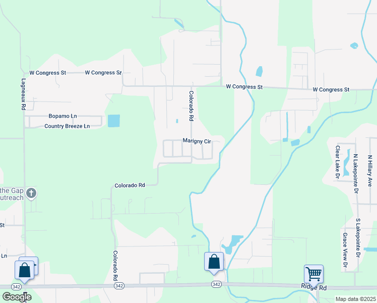 map of restaurants, bars, coffee shops, grocery stores, and more near 500 West Marigny Circle in Duson