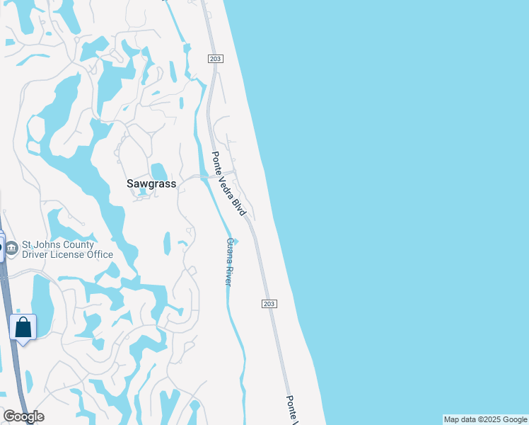 map of restaurants, bars, coffee shops, grocery stores, and more near 891 Ponte Vedra Boulevard in Ponte Vedra Beach
