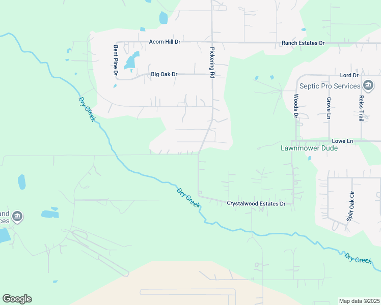 map of restaurants, bars, coffee shops, grocery stores, and more near 19341 Pickering Road in Conroe