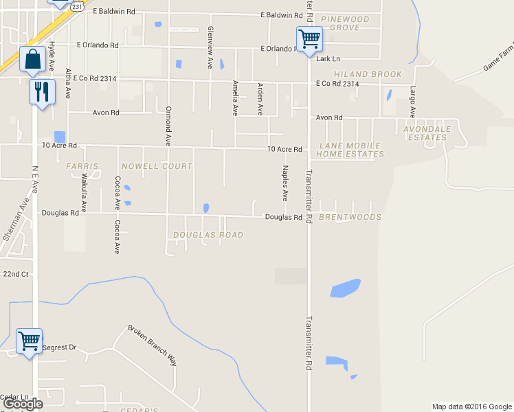 map of restaurants, bars, coffee shops, grocery stores, and more near 2406 Quiet Oaks Drive in Panama City