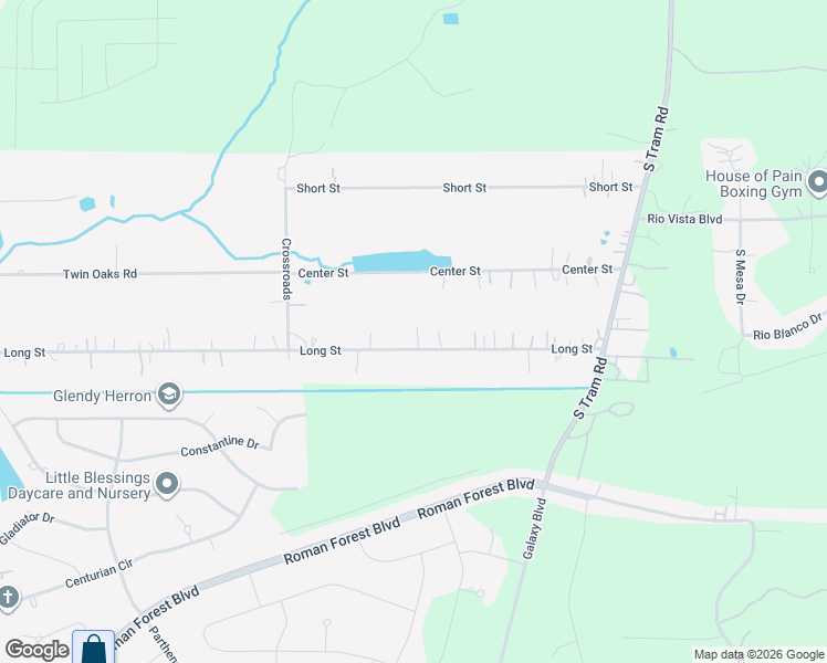 map of restaurants, bars, coffee shops, grocery stores, and more near 26839 Long Street in Splendora
