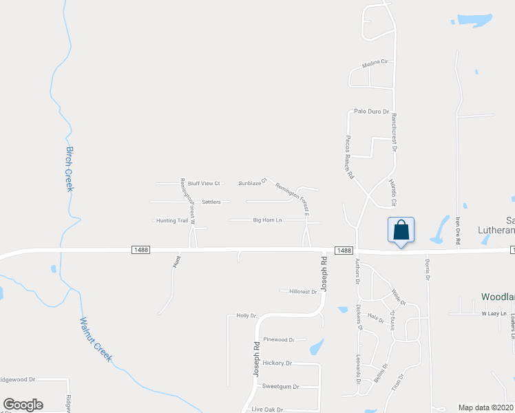 map of restaurants, bars, coffee shops, grocery stores, and more near 25270 Wagon Wheel Court in Magnolia