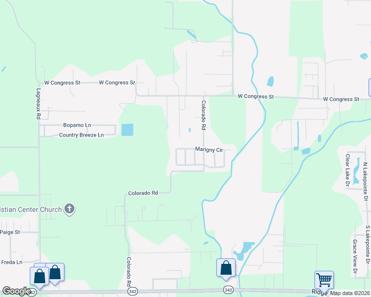 map of restaurants, bars, coffee shops, grocery stores, and more near 288 Marigny Circle in Duson