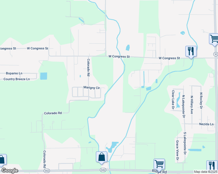 map of restaurants, bars, coffee shops, grocery stores, and more near 100 Blk Marigny Circle in Duson