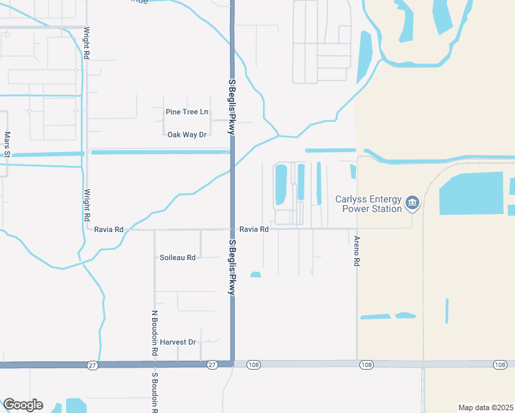 map of restaurants, bars, coffee shops, grocery stores, and more near 4014 Oak Lane in Sulphur
