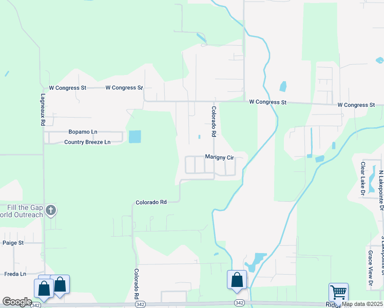 map of restaurants, bars, coffee shops, grocery stores, and more near 210212 West Marigny Circle in Duson