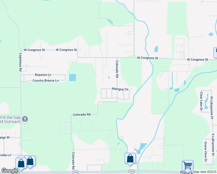 map of restaurants, bars, coffee shops, grocery stores, and more near 210212 West Marigny Circle in Duson