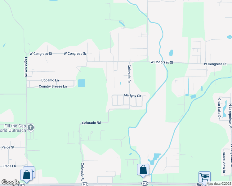 map of restaurants, bars, coffee shops, grocery stores, and more near 210212 West Marigny Circle in Duson