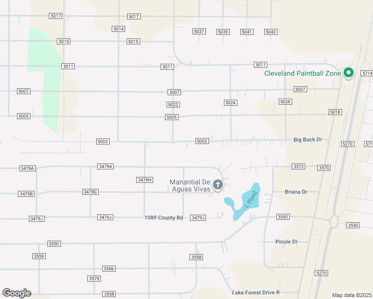 map of restaurants, bars, coffee shops, grocery stores, and more near 737 County Road 5003 in Cleveland