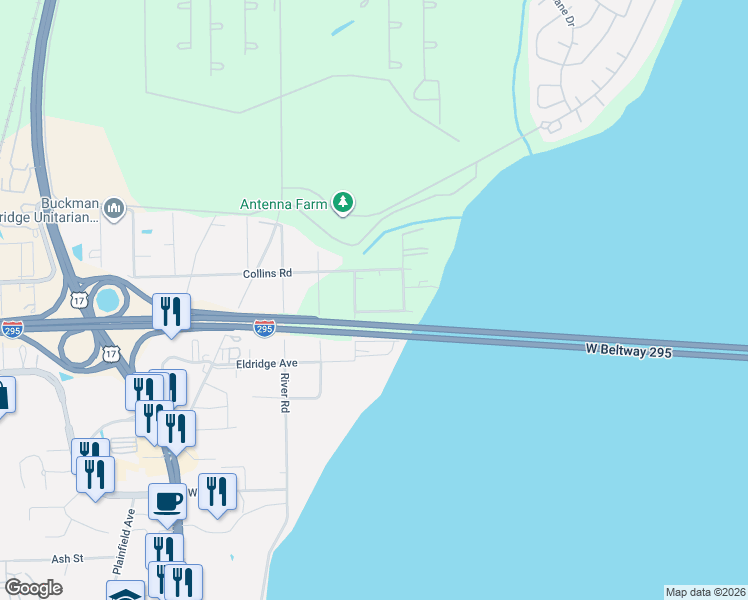 map of restaurants, bars, coffee shops, grocery stores, and more near 3844 Carmona Street in Jacksonville