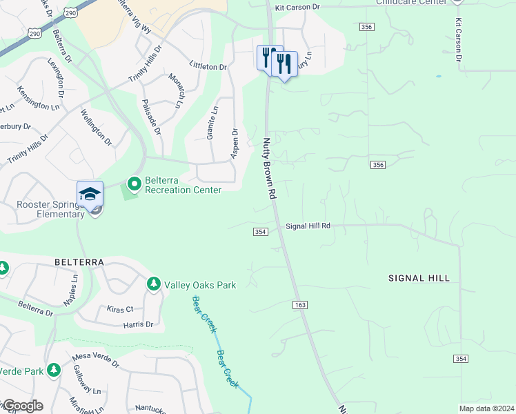 map of restaurants, bars, coffee shops, grocery stores, and more near 12932 Nutty Brown Road in Austin