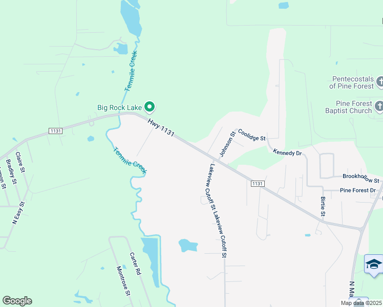 map of restaurants, bars, coffee shops, grocery stores, and more near 1041 Highway 1131 in Vidor
