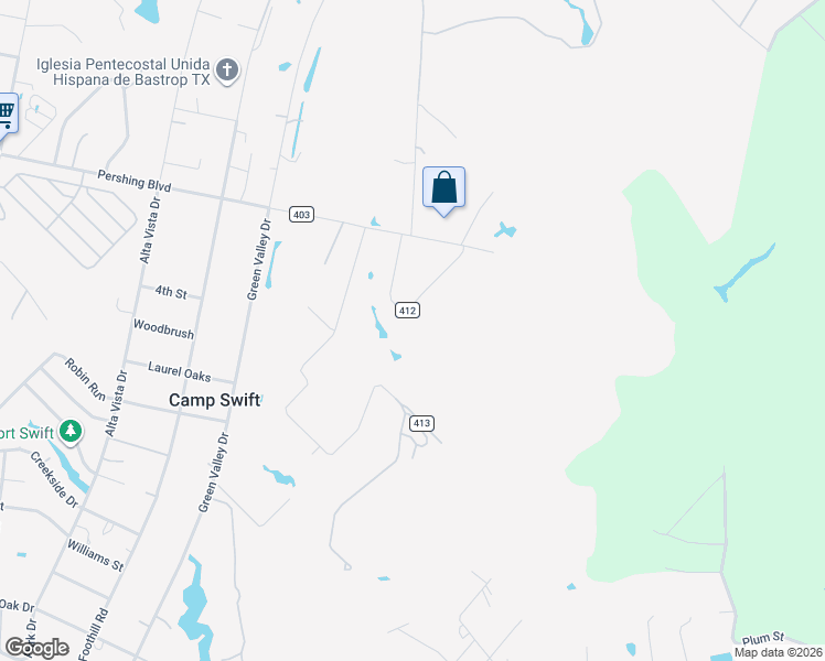 map of restaurants, bars, coffee shops, grocery stores, and more near 140 Rice Avenue in Bastrop