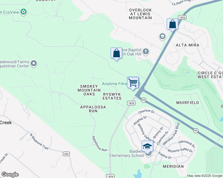 map of restaurants, bars, coffee shops, grocery stores, and more near 8322 Sharl Cove in Austin