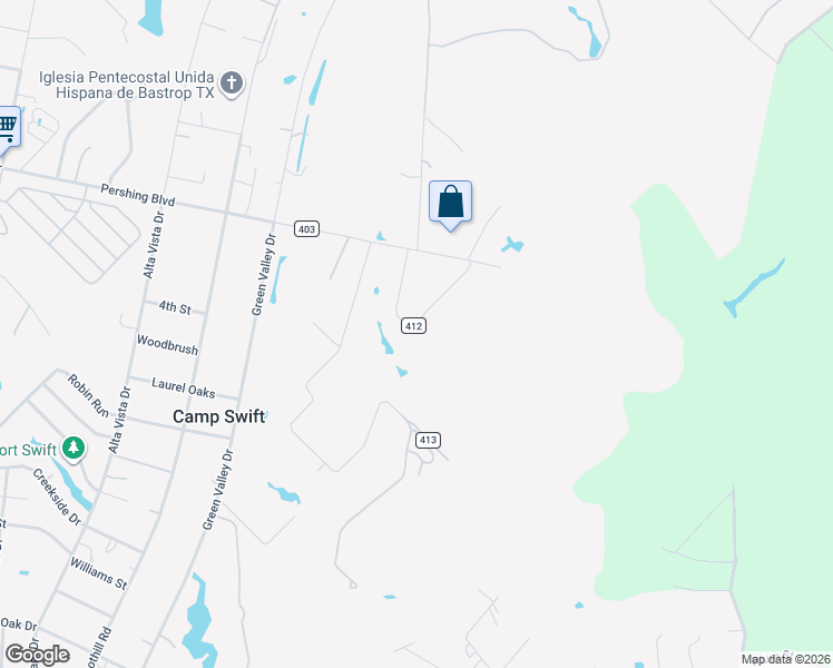 map of restaurants, bars, coffee shops, grocery stores, and more near 140 Rice Avenue in Bastrop