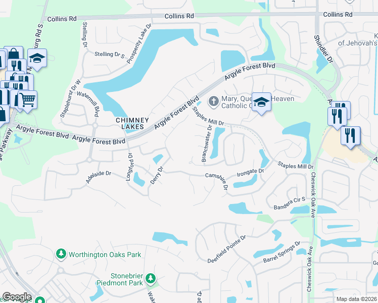 map of restaurants, bars, coffee shops, grocery stores, and more near 9154 Smoketree Drive in Jacksonville