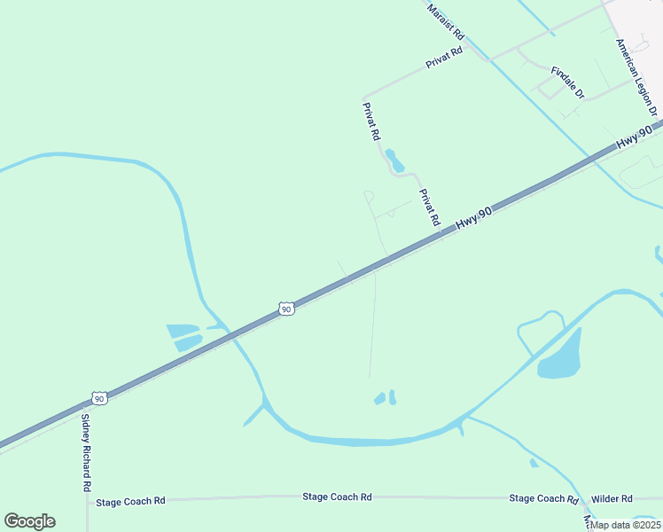 map of restaurants, bars, coffee shops, grocery stores, and more near 19303 U.S. 90 in Crowley