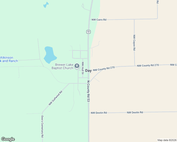 map of restaurants, bars, coffee shops, grocery stores, and more near in Day