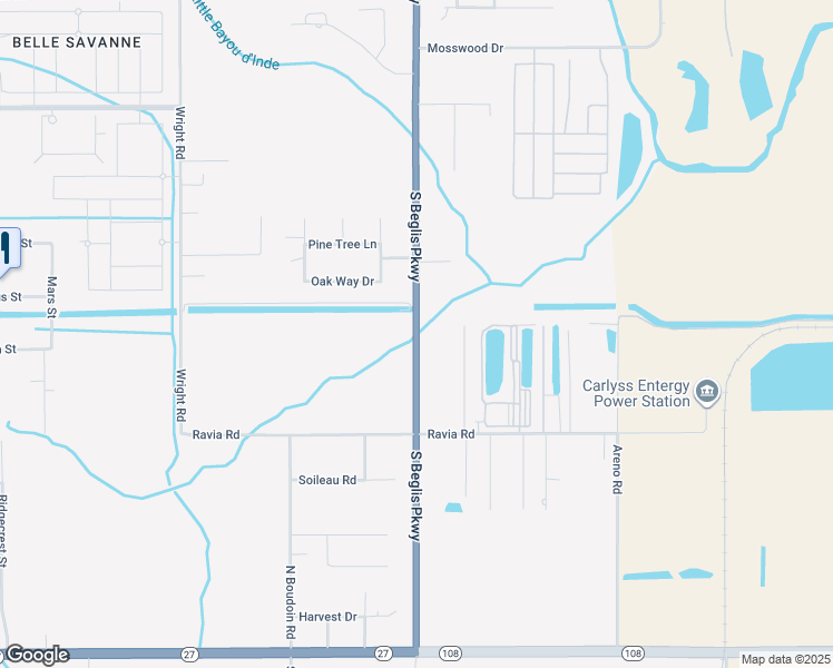 map of restaurants, bars, coffee shops, grocery stores, and more near 3914 S Beglis Pkwy in Sulphur