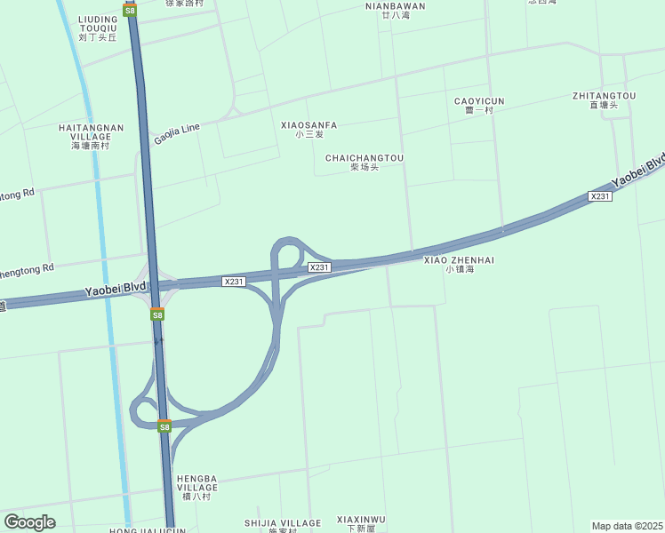 map of restaurants, bars, coffee shops, grocery stores, and more near Yao Bei Da Dao in Ning Bo Shi
