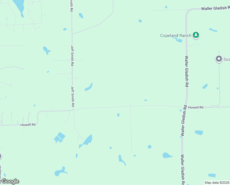 map of restaurants, bars, coffee shops, grocery stores, and more near 35684 Howell Road in Waller