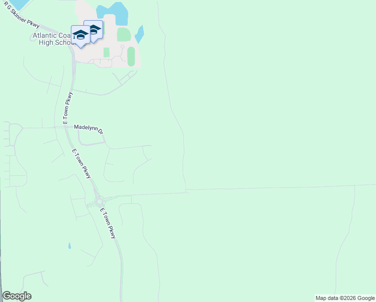 map of restaurants, bars, coffee shops, grocery stores, and more near 10077 Filament Boulevard in Jacksonville