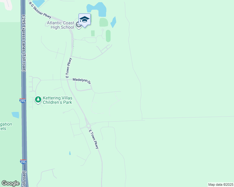 map of restaurants, bars, coffee shops, grocery stores, and more near 11488 Madelynn Drive in Jacksonville