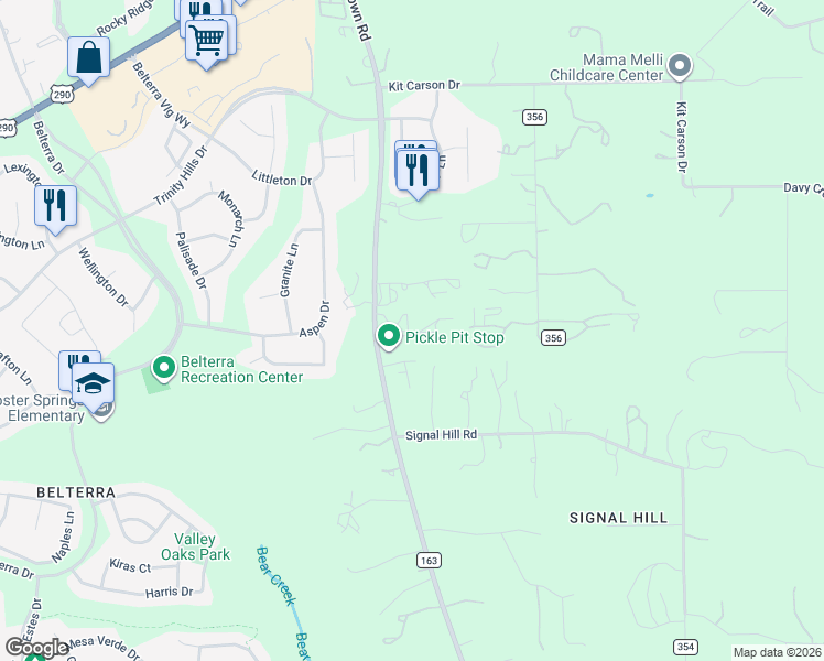 map of restaurants, bars, coffee shops, grocery stores, and more near 1 Anglin Lane in Austin