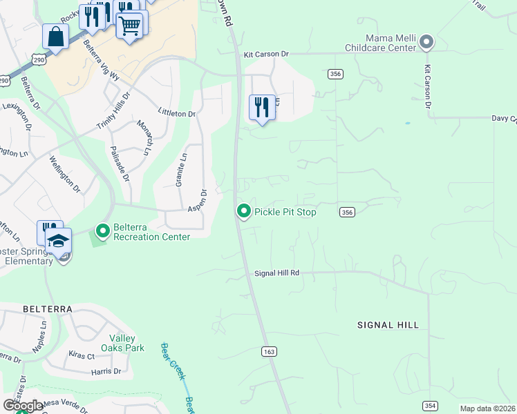 map of restaurants, bars, coffee shops, grocery stores, and more near 1 Anglin Lane in Austin