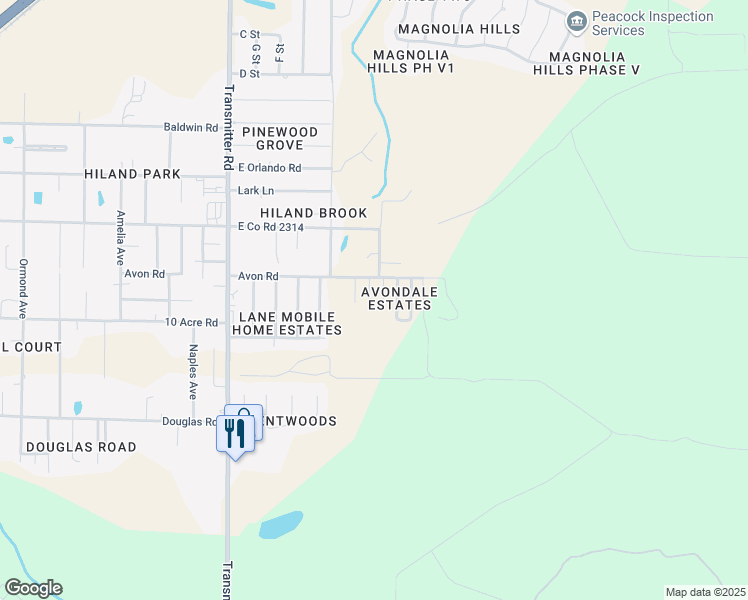 map of restaurants, bars, coffee shops, grocery stores, and more near 2608 Laurel Drive in Panama City