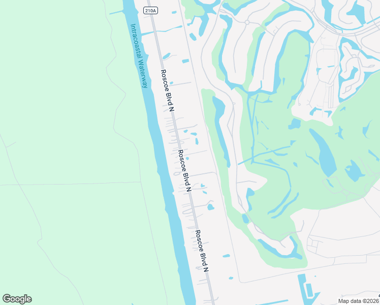 map of restaurants, bars, coffee shops, grocery stores, and more near 176 Roscoe Boulevard North in Ponte Vedra Beach
