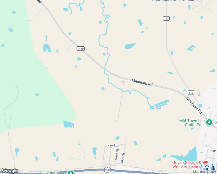 map of restaurants, bars, coffee shops, grocery stores, and more near 2477 Farm to Market Road 2440 in Giddings