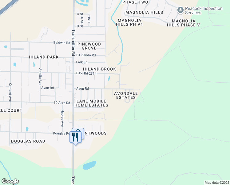 map of restaurants, bars, coffee shops, grocery stores, and more near 2615 Laurel Drive in Panama City