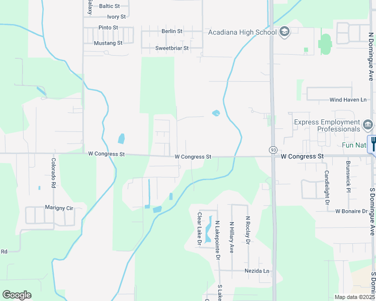 map of restaurants, bars, coffee shops, grocery stores, and more near 108 Percy Rd in Lafayette
