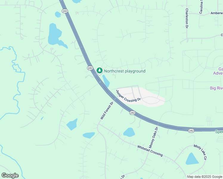 map of restaurants, bars, coffee shops, grocery stores, and more near 21918 Texas 242 in New Caney