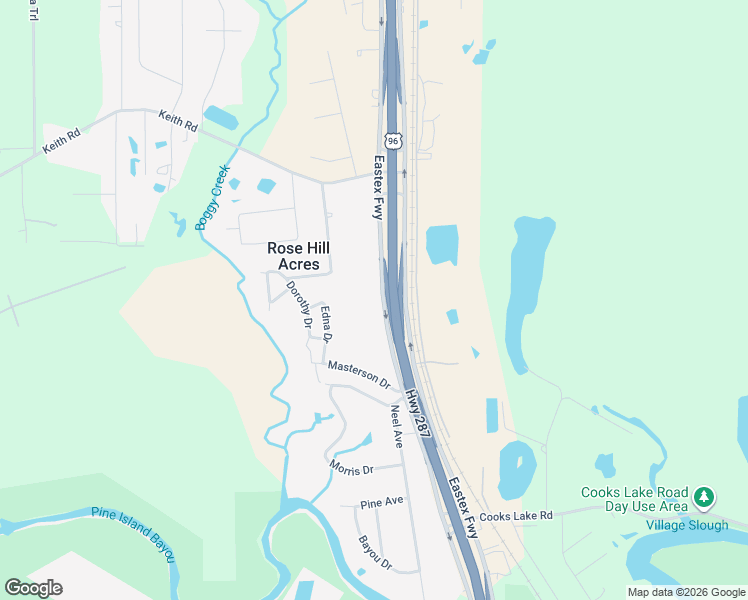 map of restaurants, bars, coffee shops, grocery stores, and more near U.S. 287 in Lumberton