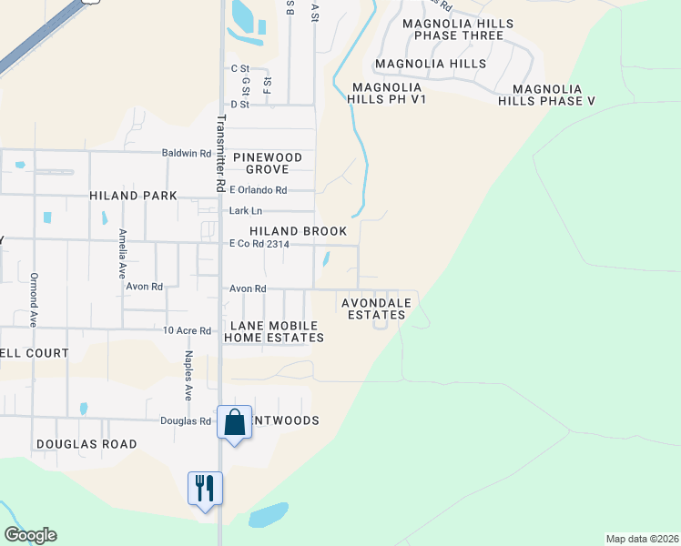map of restaurants, bars, coffee shops, grocery stores, and more near 2619 Laurel Drive in Panama City