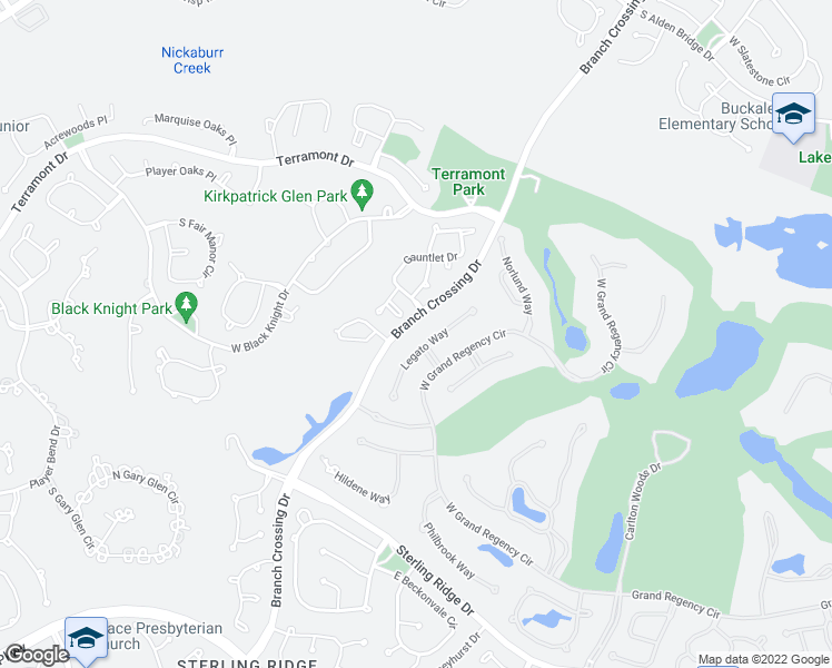 map of restaurants, bars, coffee shops, grocery stores, and more near 23 Legato Way in Spring