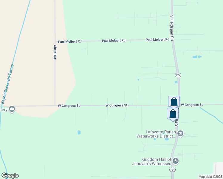 map of restaurants, bars, coffee shops, grocery stores, and more near 6808 West Congress Street in Duson