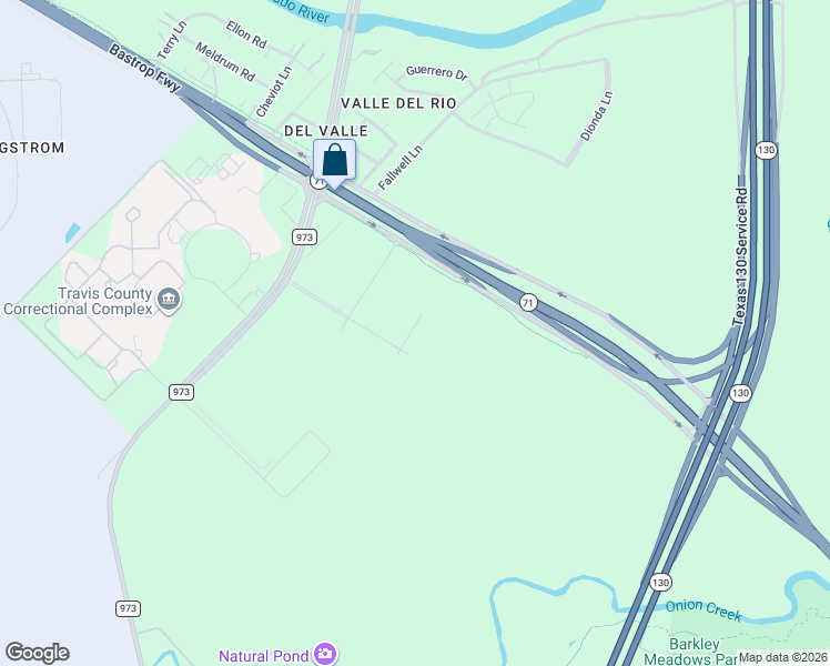 map of restaurants, bars, coffee shops, grocery stores, and more near 3401 Texas 71 in Travis County