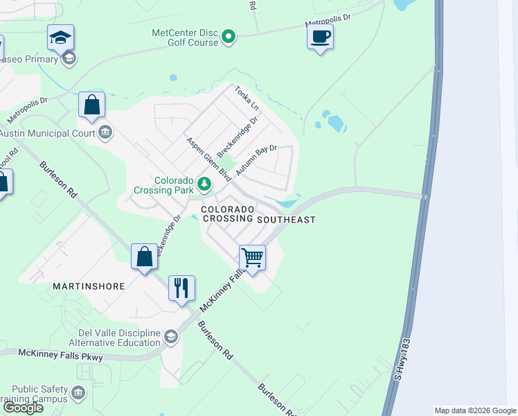 map of restaurants, bars, coffee shops, grocery stores, and more near 3633 Branco Bend Loop in Austin