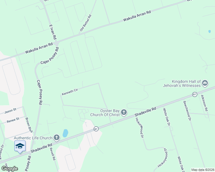 map of restaurants, bars, coffee shops, grocery stores, and more near 123 Kenneth Circle in Crawfordville