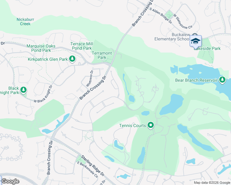 map of restaurants, bars, coffee shops, grocery stores, and more near 11 Baronial Circle in Spring