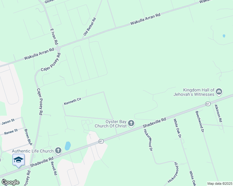 map of restaurants, bars, coffee shops, grocery stores, and more near 123 Kenneth Circle in Crawfordville