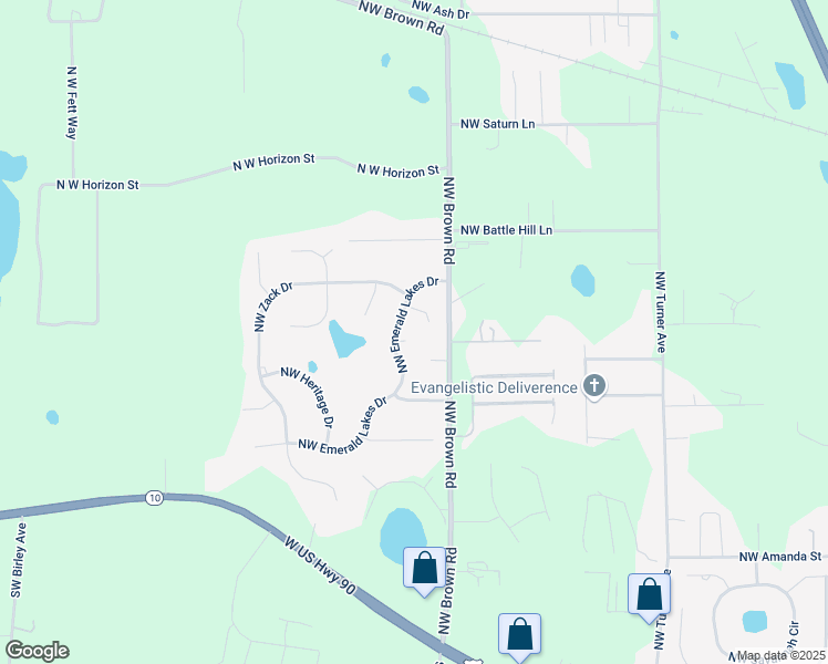 map of restaurants, bars, coffee shops, grocery stores, and more near 127 Northwest Irish Glen in Lake City