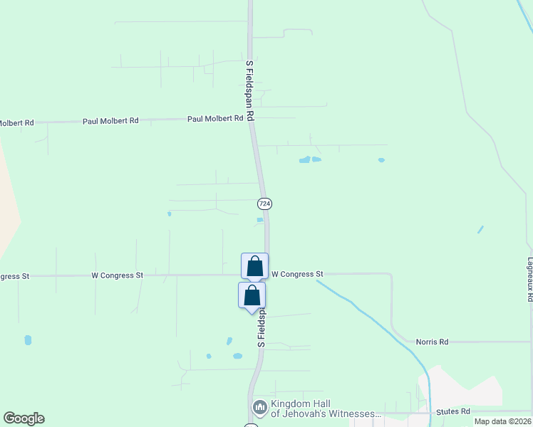 map of restaurants, bars, coffee shops, grocery stores, and more near Louisiana 724 in Duson